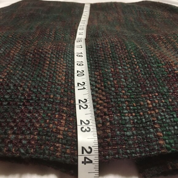 Apostrophe skirt Women 12 purple tweed long WOOL Blend Modesty Career Multicolor - Picture 5 of 5